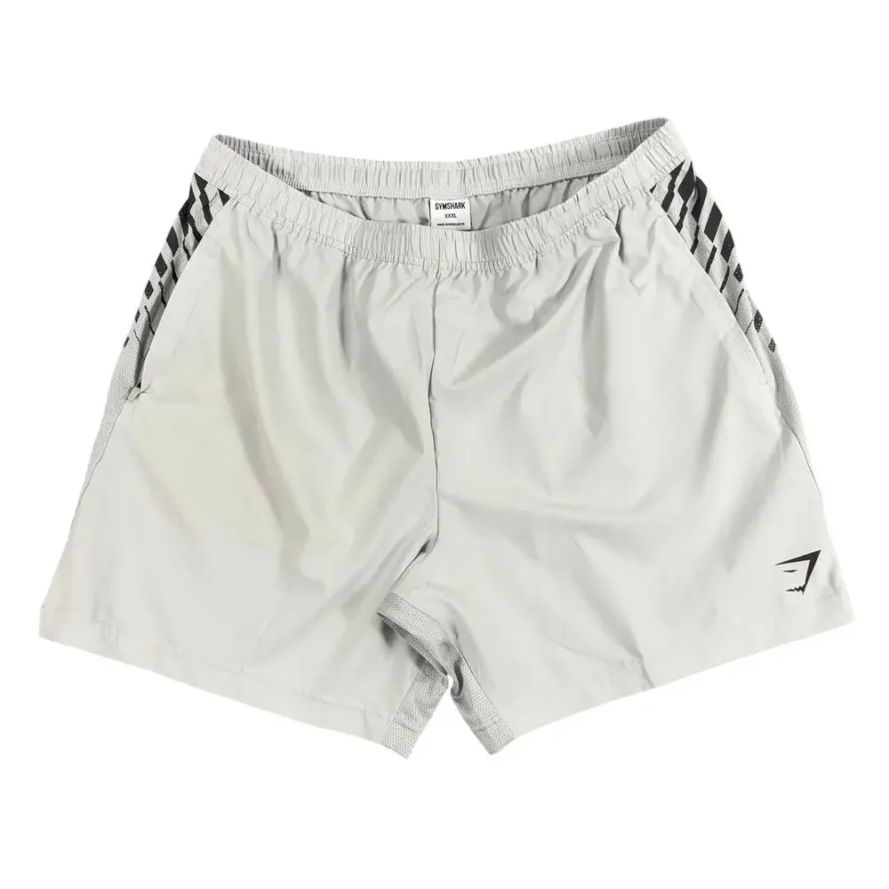 Gymshark Men's Grey Athletic Workout Running Shorts Size XXXL 3XL Mesh Panels